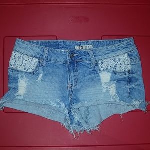 Light washed Shorts